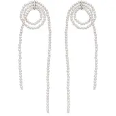 Luxenter Pendientes 'LIMA' plata / blanco