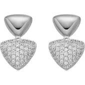 Luxenter Pendientes 'HAJU' blanco