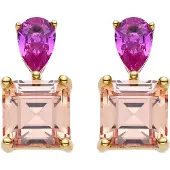 Luxenter Pendientes 'Codua' lila / rosa pastel