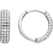 Luxenter Pendientes 'Taki' blanco