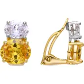 Luxenter Pendientes 'Elsoni' amarillo
