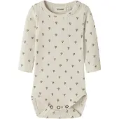 Name it Pijama entero/body 'NBNGago' crema / marrón oscuro