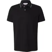 GUESS Camiseta negro / blanco