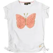 KOROSHI Camiseta naranja claro / blanco
