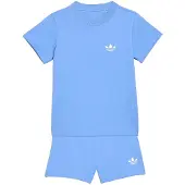 Adidas Originals Conjunto 'SHORT TEE' azul cielo / blanco