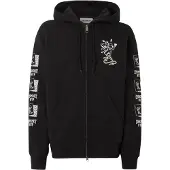 Carhartt WIP Sudadera con cremallera negro / blanco