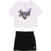 Jordan Conjunto 'I HEART' lila pastel / negro / blanco