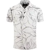 Key Largo Camisa 'KLBEACH' negro / blanco