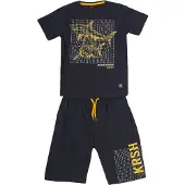 KOROSHI Conjunto navy / amarillo