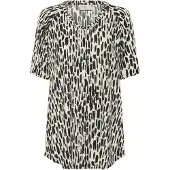 Kaffe Túnica 'KAPanika' beige / negro