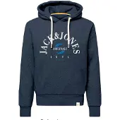 Jack & Jones Sudadera 'JORWonder' azul / marino / blanco