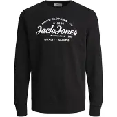 Jack & Jones Sudadera 'JJForest' negro / blanco