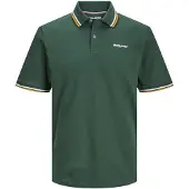 Jack & Jones Camiseta 'JJCampa' navy / verde oscuro / rojo / blanco