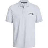 Jack & Jones Camiseta 'JJEJosh' gris moteado / negro / blanco