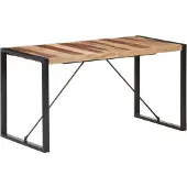 Syfax Mesa de comedor madera maciza 140x70x75 cm