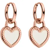 Purelei Pendientes 'Heart' oro rosa