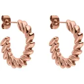 Purelei Pendientes 'Big Leaf' oro rosa