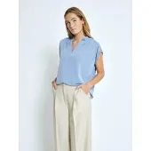 Minus Blusa 'Fiba' azul claro