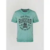 KOROSHI Camiseta menta / negro