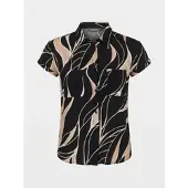 KOROSHI Blusa crema / arena / negro