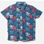 KOROSHI Camisa azul / rojo / blanco