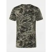 KOROSHI Camiseta caqui / pino