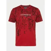 KOROSHI Camiseta rojo / negro / blanco
