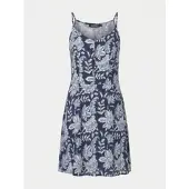 KOROSHI Vestido navy / blanco