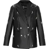 Faina Blazer 'Fashion Look' negro