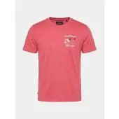 KOROSHI Camiseta rosa / negro / blanco