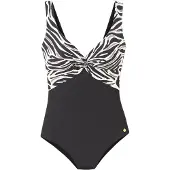 LASCANA Traje de baño crema / negro / blanco