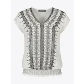 KOROSHI Blusa negro / blanco