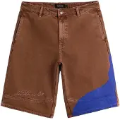 Desigual Pantalón 'Bermuda' azul cobalto / marrón