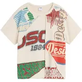 Desigual , Camiseta estampada logo, NiñOs, Algodon, Blanco, 7/8