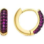 Luxenter Pendientes 'Lesrat' rosa oscuro
