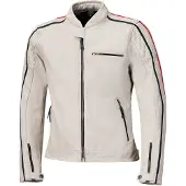 Held Brixham 52420 Chaqueta de cuero Gris/Rojo 54 hombres