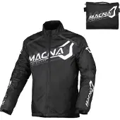Macna Rainossi para hombre Chaqueta de lluvia Negro/Blanco 2XL hombres