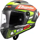 LS2 Casco Integral Ff805 Thunder Gp Aero Replica Gregg Black