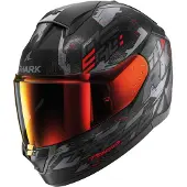 Shark Ridill 2 Molokai Casco Integral Mate/Negro/Antracita/Rojo L unisex