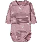 Name it Pijama entero/body 'NBFVANDORA' lila / malva / negro