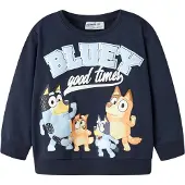 Name It Mini Sudadera 'NMMJUST BLUEY' navy / azul claro / amarillo / naranja