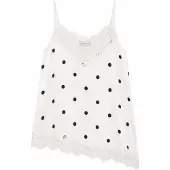 OH APRIL Top 'Tami' negro / blanco
