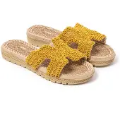 Brasileras Zapatillas de casa 'Braida' mostaza