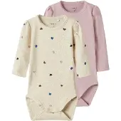 Name it Pijama entero/body 'NBFNutti' marfil / navy / altrosa