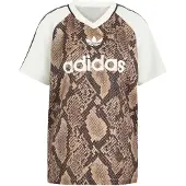 Adidas Originals adidasCAMISETA SNAKE PRINT SATIN 2XS Linen / Magic Beige Mujer