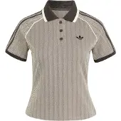 Adidas Camiseta 'TWEED POLO' crema / chocolate
