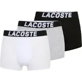 Lacoste Calzoncillo boxer gris moteado / negro / blanco