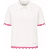OH APRIL Camiseta 'Dalia' rosa claro / blanco