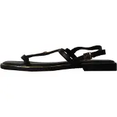 Super Mode Sandalias 'Flache Riemchensandalen von Loevah Paris' negro