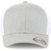 Flexfit Gorra gris moteado / blanco
